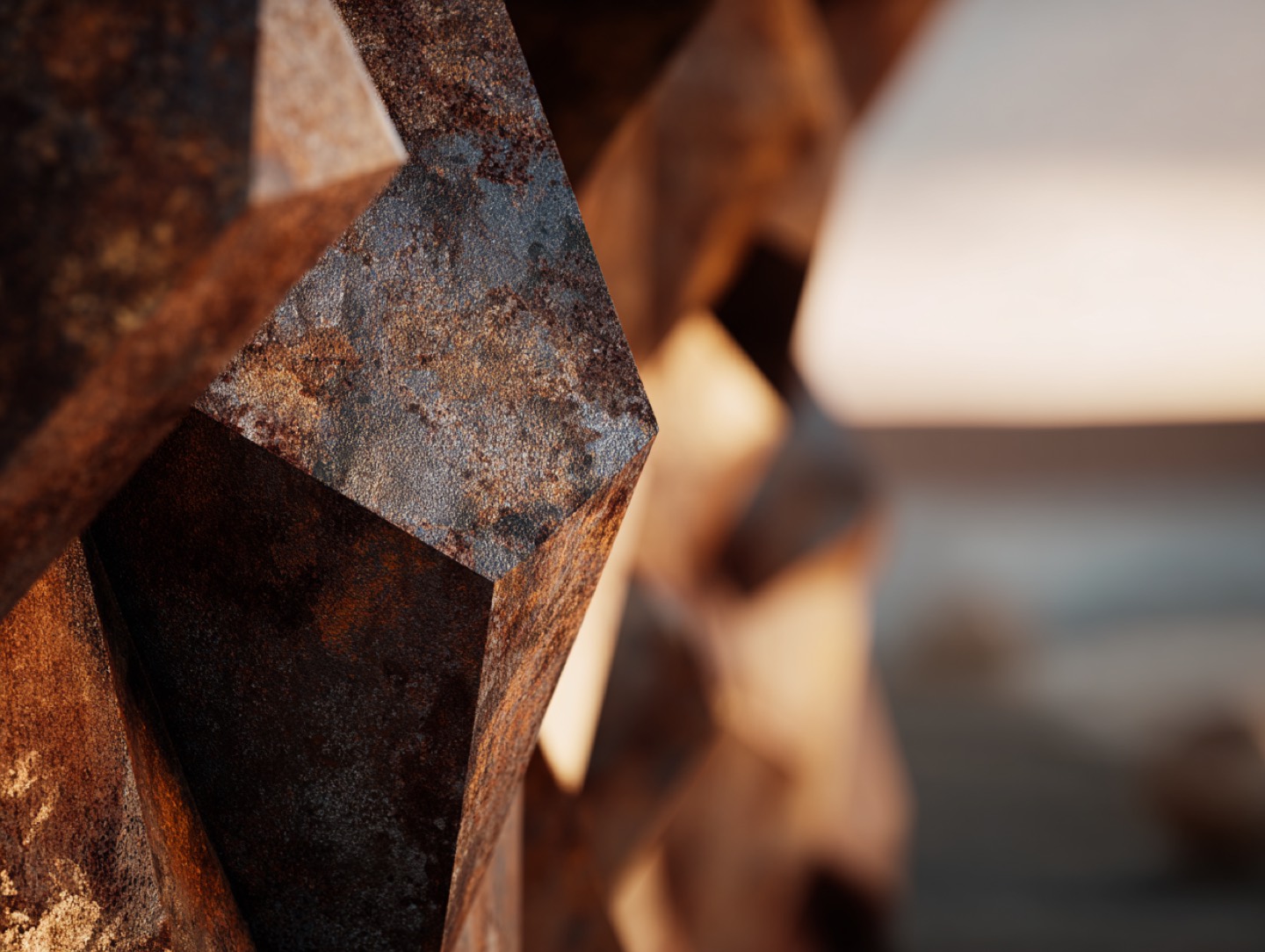 Tekstura stali rdzewiejacej